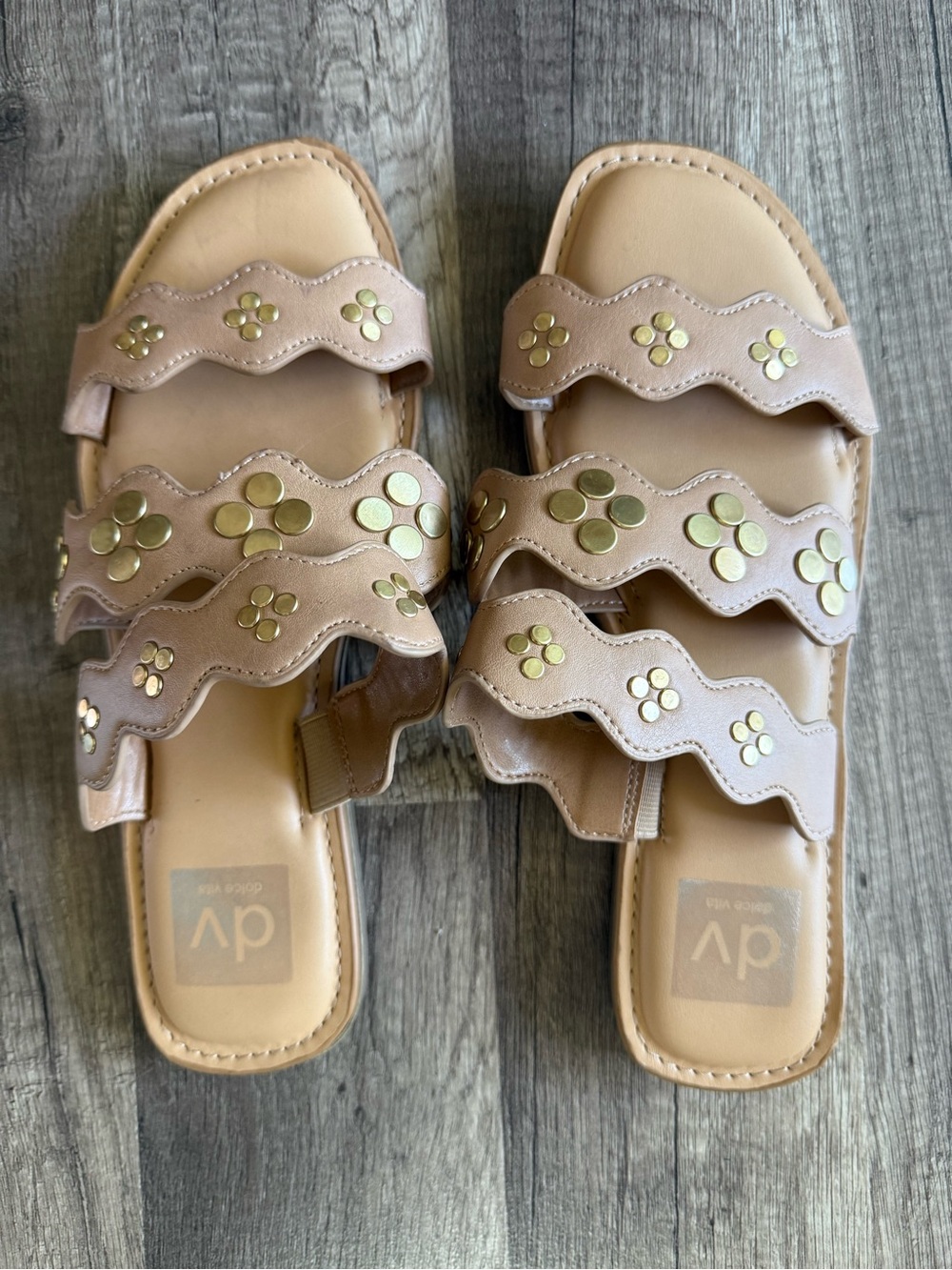 DV by Dolce Vita Shoes Brown Dolce Vita Jelly Scallop Slide Sandal Size 8